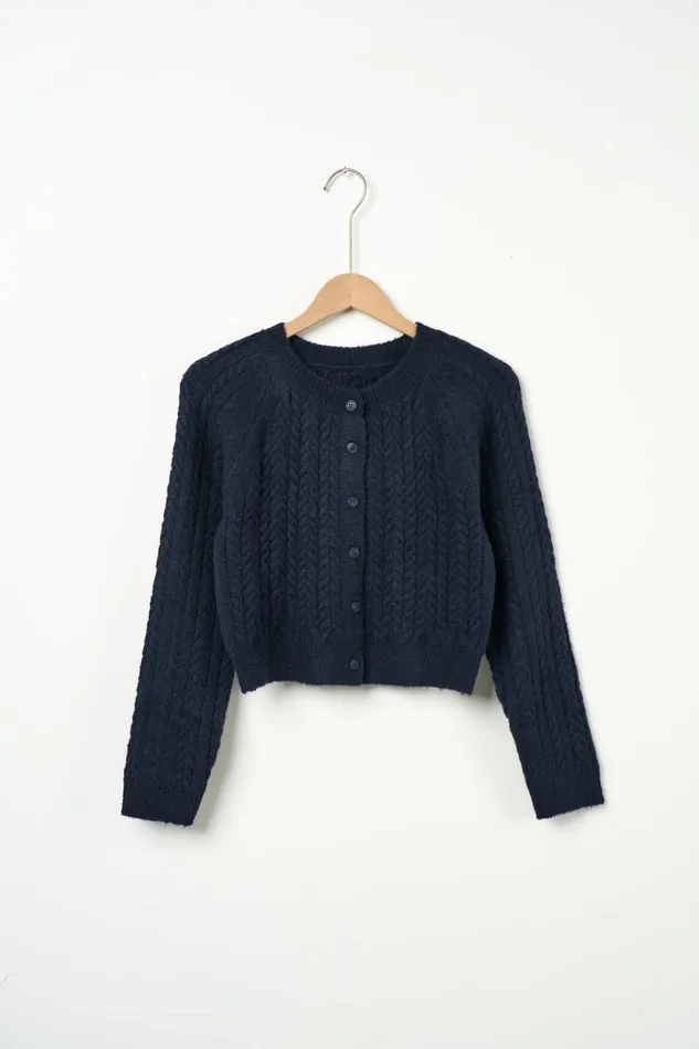 Storets Ellie Cable Knitted Cardigan Women Sweaters and Knitwears