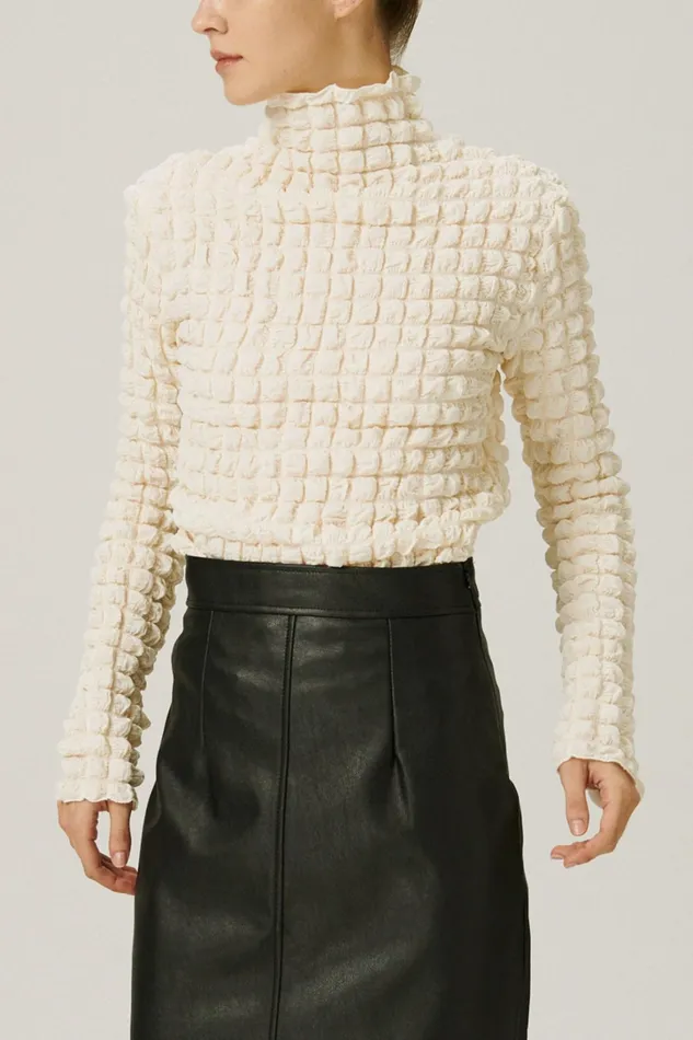 Storets Eloise Mock Neck Top Women Tops