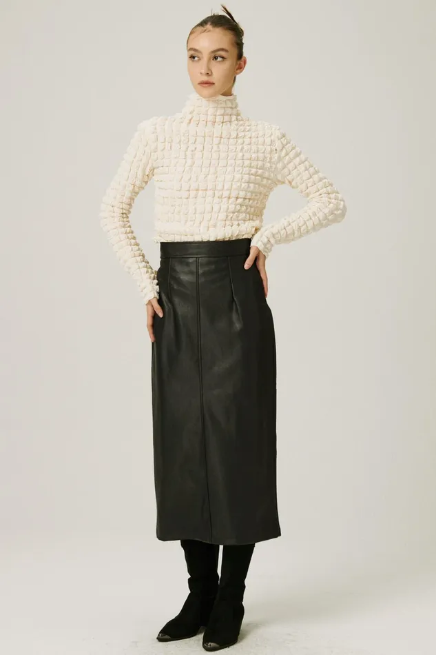 Storets Eloise Mock Neck Top Women Tops