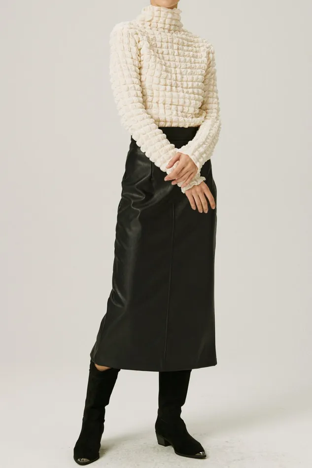 Storets Eloise Mock Neck Top Women Tops