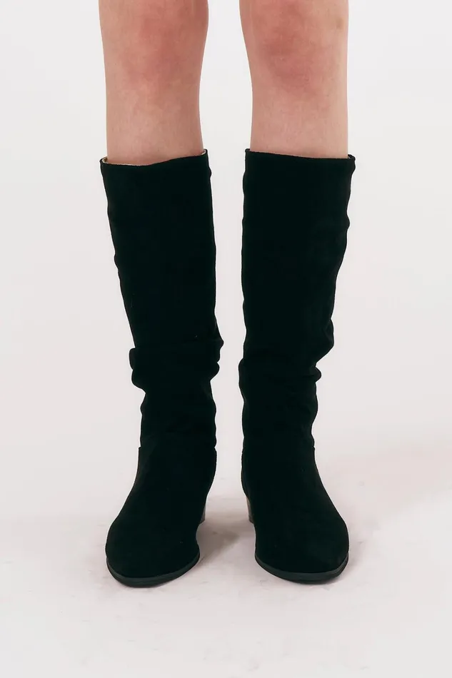 Storets Emily Ruched Western Boots Women Shoes