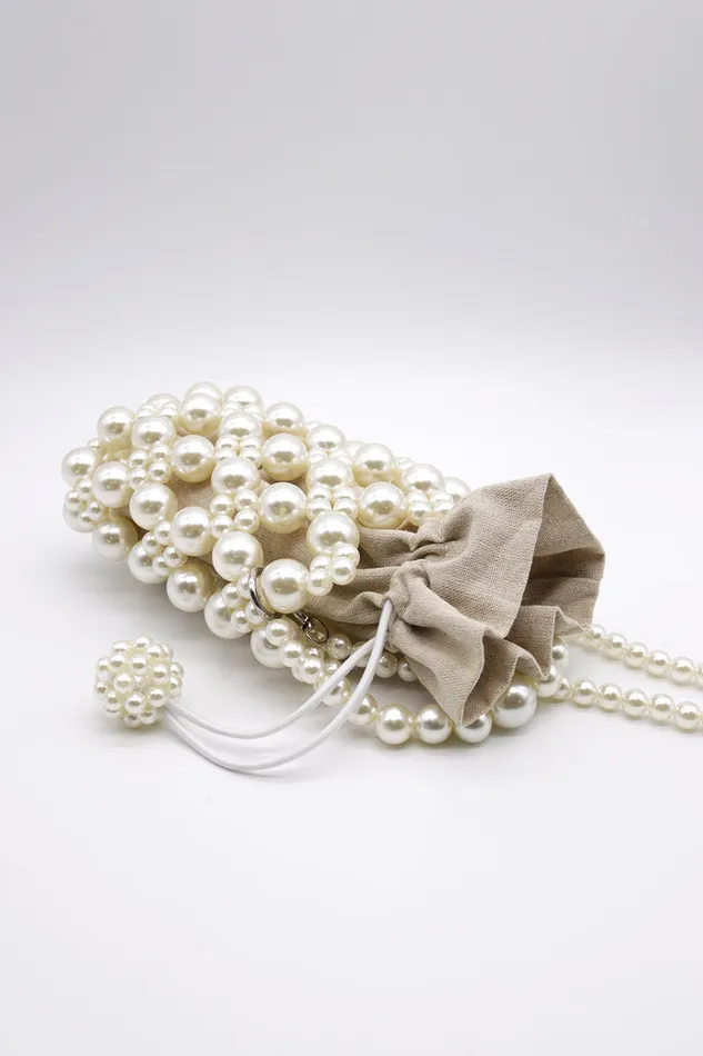 Storets Faux Pearl Beaded Crossbody Bag Women Bags