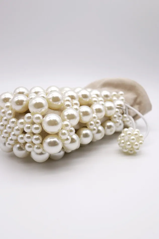 Storets Faux Pearl Beaded Crossbody Bag Women Bags