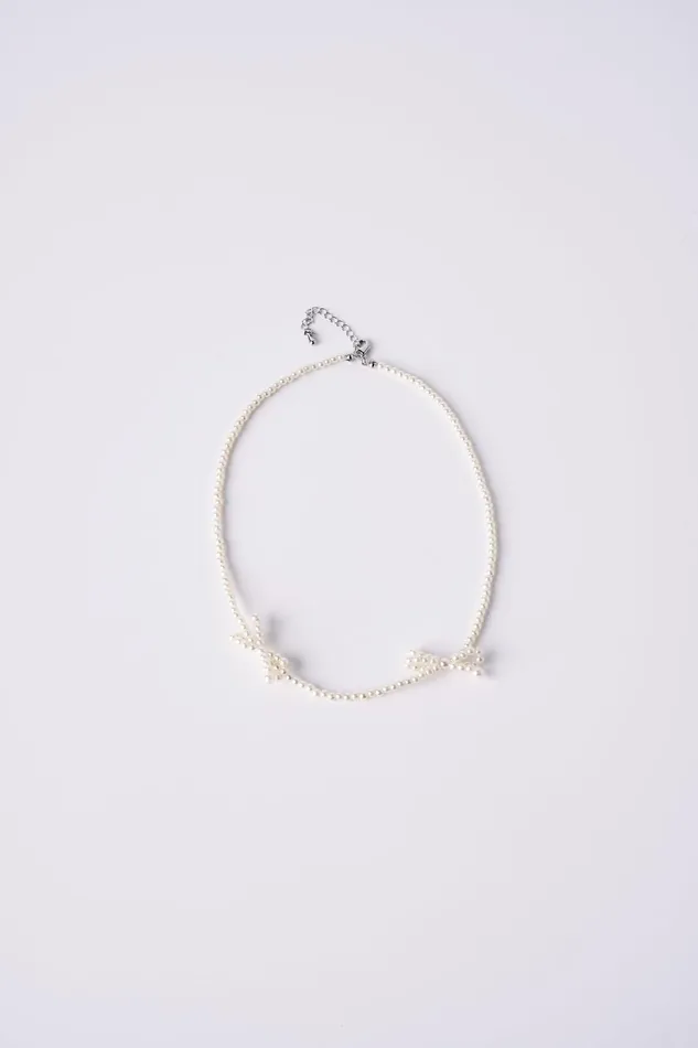 Storets Faux Pearl Bow Necklaces Women Jewelry