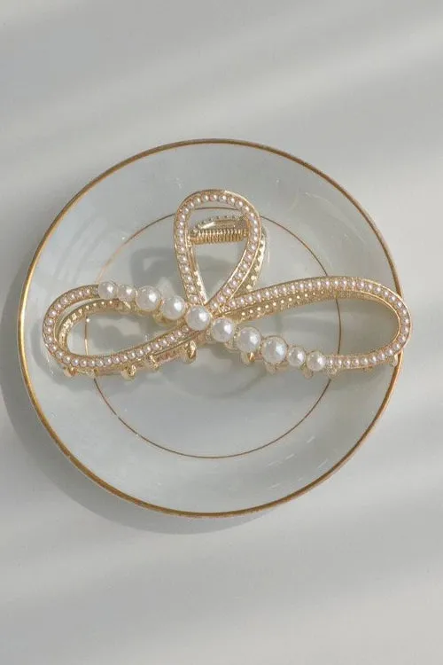 Storets Faux Pearl Hair Claws Women HairandHats