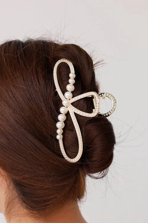 Storets Faux Pearl Hair Claws Women HairandHats