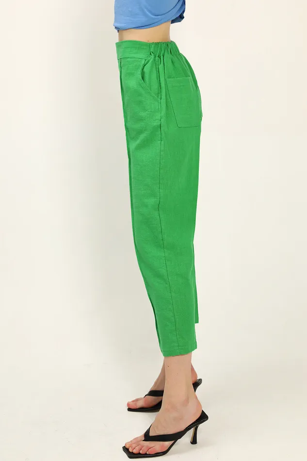 Storets Gianna Linen Cigarette Pants Women Trousers