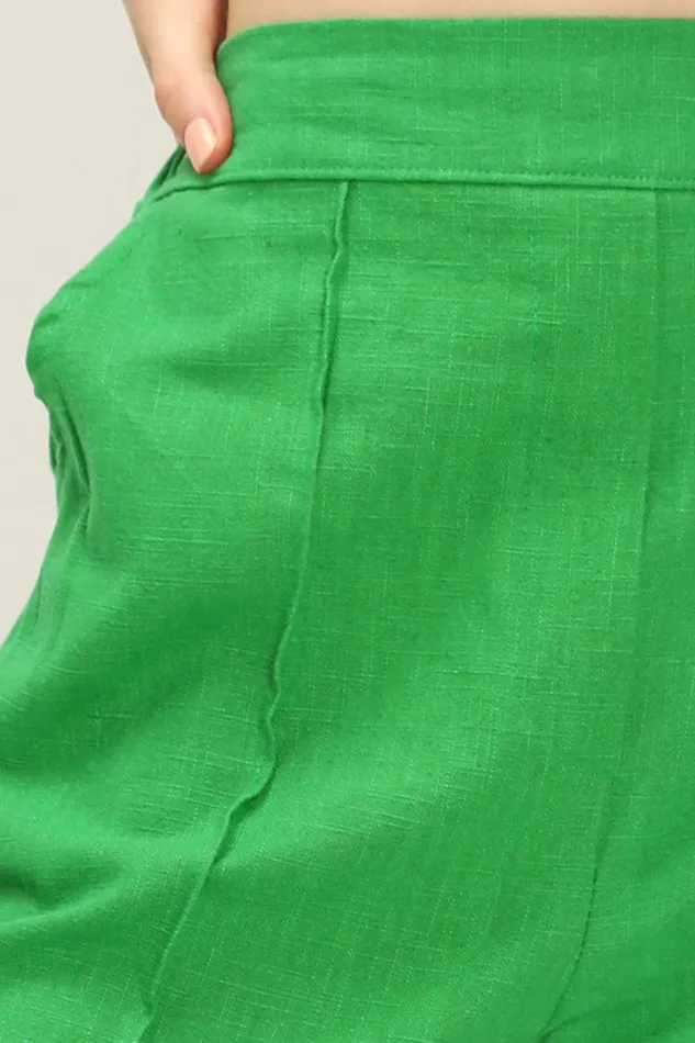 Storets Gianna Linen Cigarette Pants Women Trousers