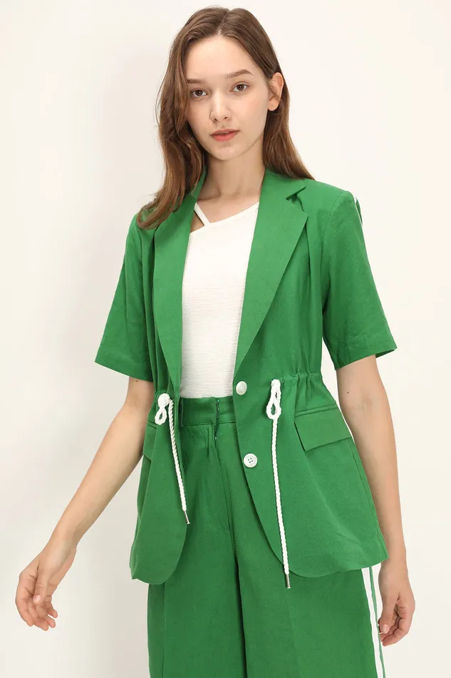 Storets Hadley Side Line Linen Blazer Women Blazer