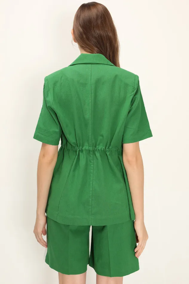 Storets Hadley Side Line Linen Blazer Women Blazer