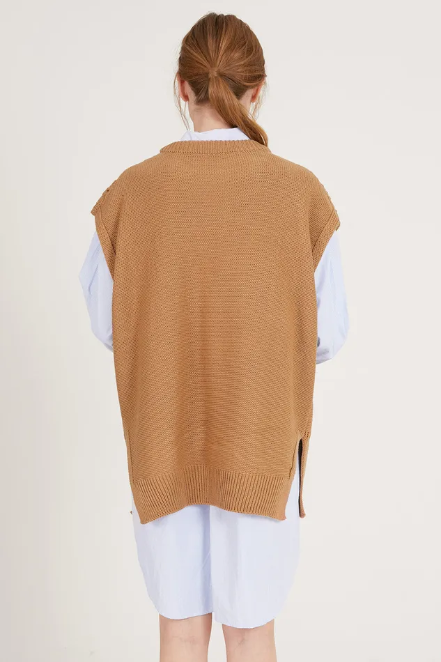 Storets Harper Oversized Sweater Vest Women Sweaters and Knitwears