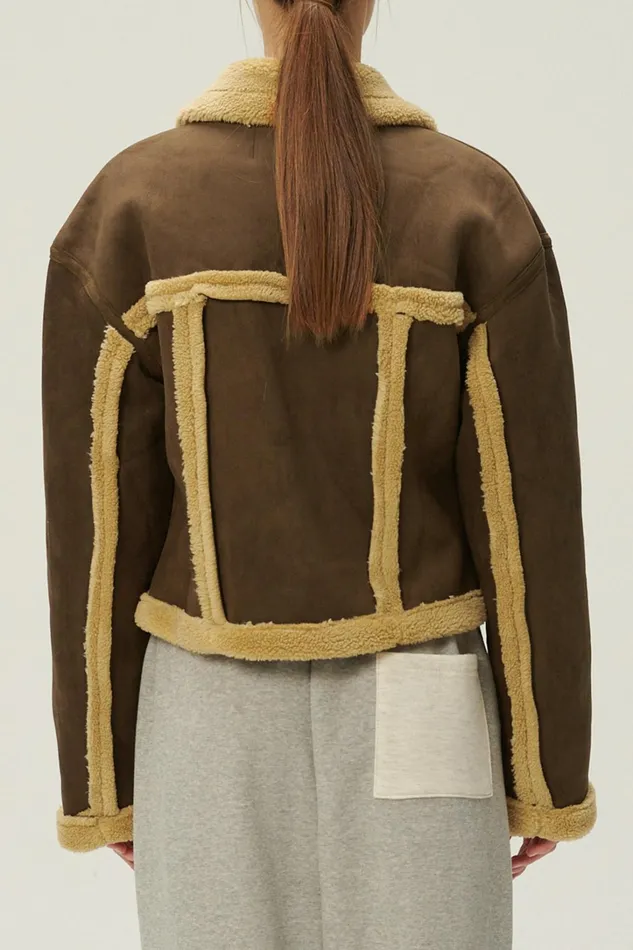 Storets Helen Duffle Shearling Jacket Women Jackets and Coats