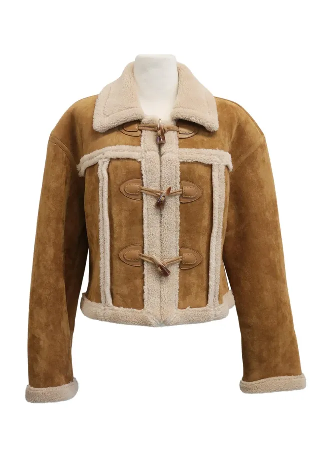 Storets Helen Duffle Shearling Jacket Women Jackets and Coats