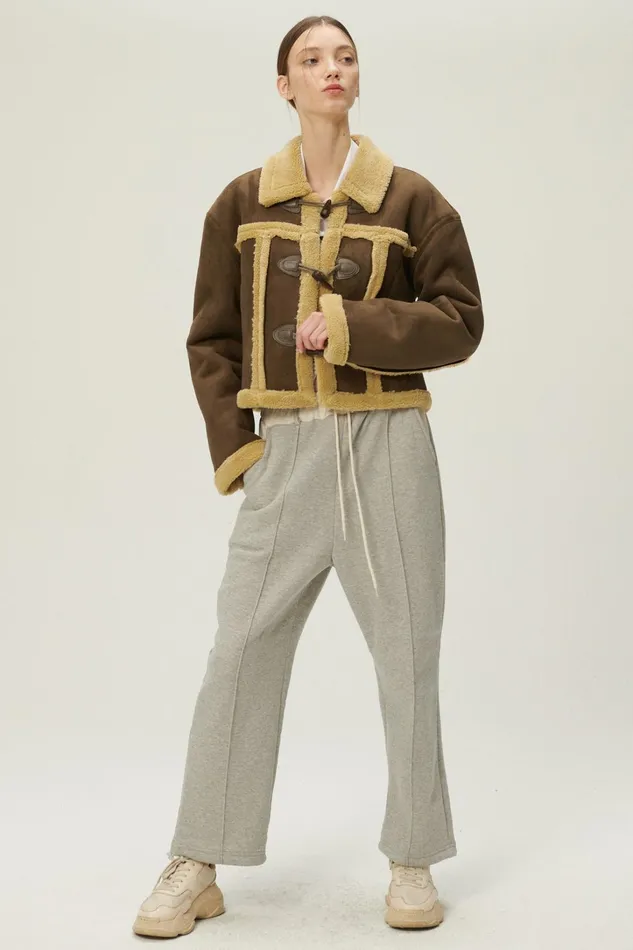 Storets Helen Duffle Shearling Jacket Women Jackets and Coats