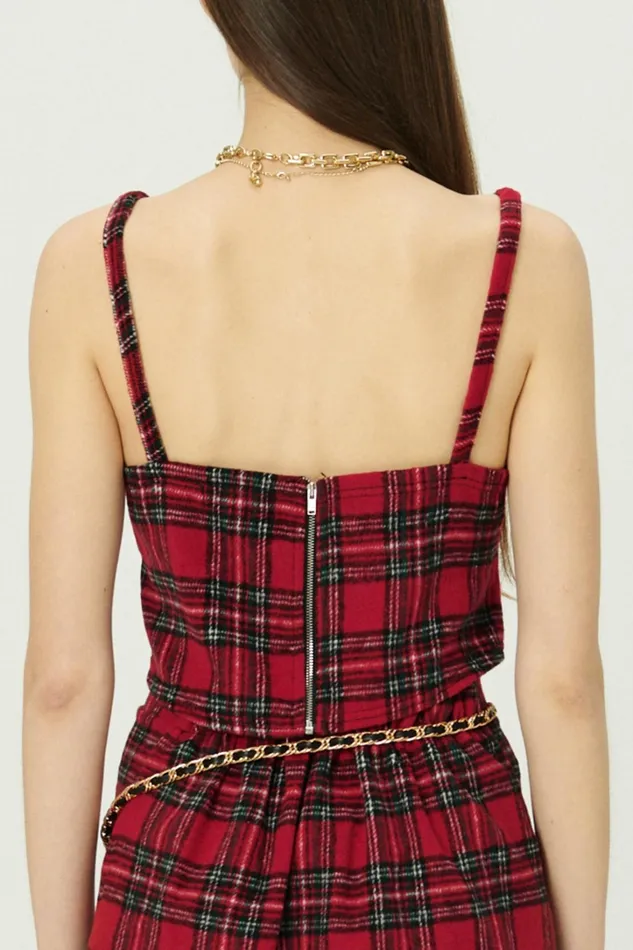 Storets Jasper Sleeveless Cami Top In Plaid Women Tops