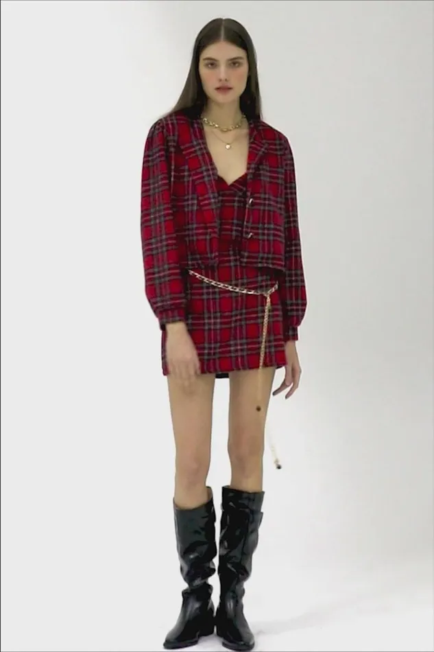 Storets Jasper Sleeveless Cami Top In Plaid Women Tops