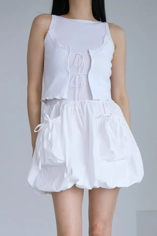 Storets Lara Balloon Hem Dress Women Mini Dresses Storets Lara Balloon Hem Dress Women Mini Dresses