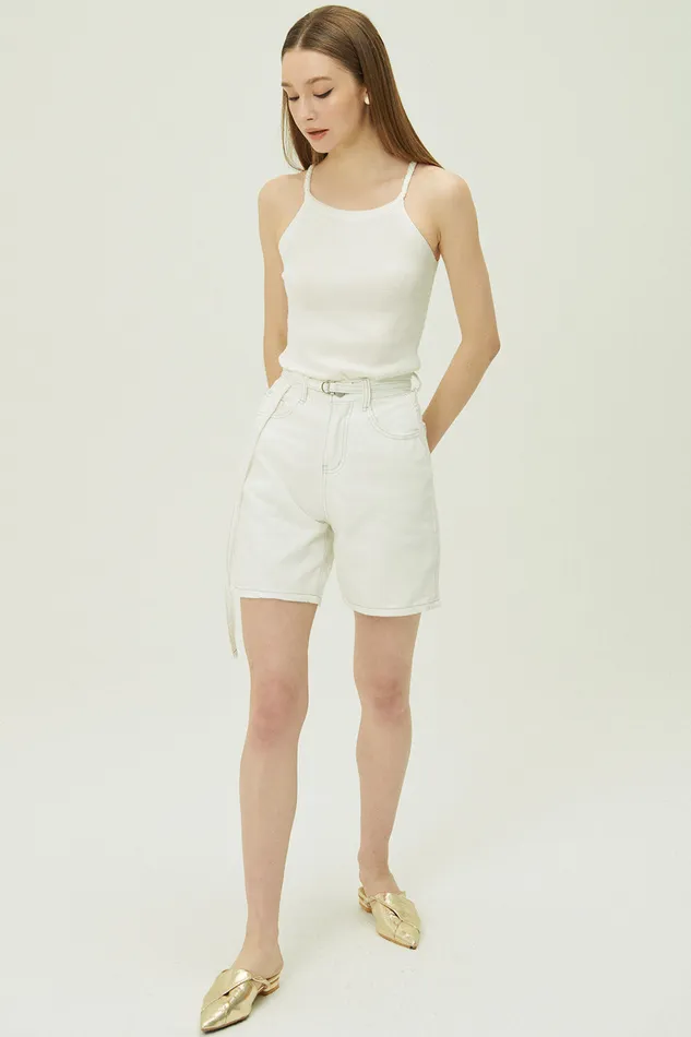 Storets Lindy Belted Bermuda Shorts Women Shorts