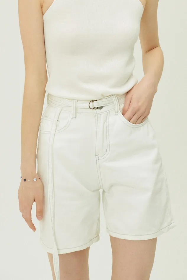 Storets Lindy Belted Bermuda Shorts Women Shorts