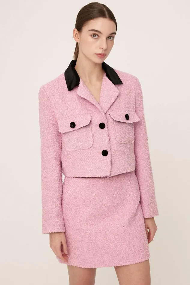 Storets Lola Tweed Jacket And Skirt Set Women Jackets and Coats