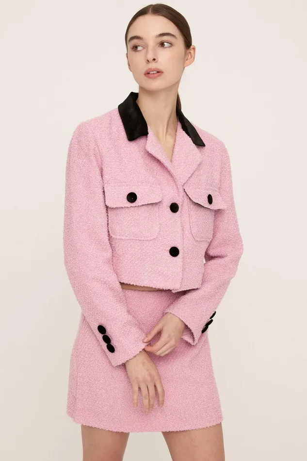 Storets Lola Tweed Jacket And Skirt Set Women Jackets and Coats Storets Lola Tweed Jacket And Skirt Set Women Jackets and Coats