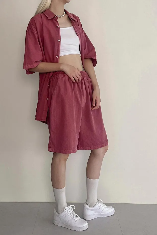 Storets Luna Oversized Washed Shirt Women Shirts and Blouses Storets Luna Oversized Washed Shirt Women Shirts and Blouses