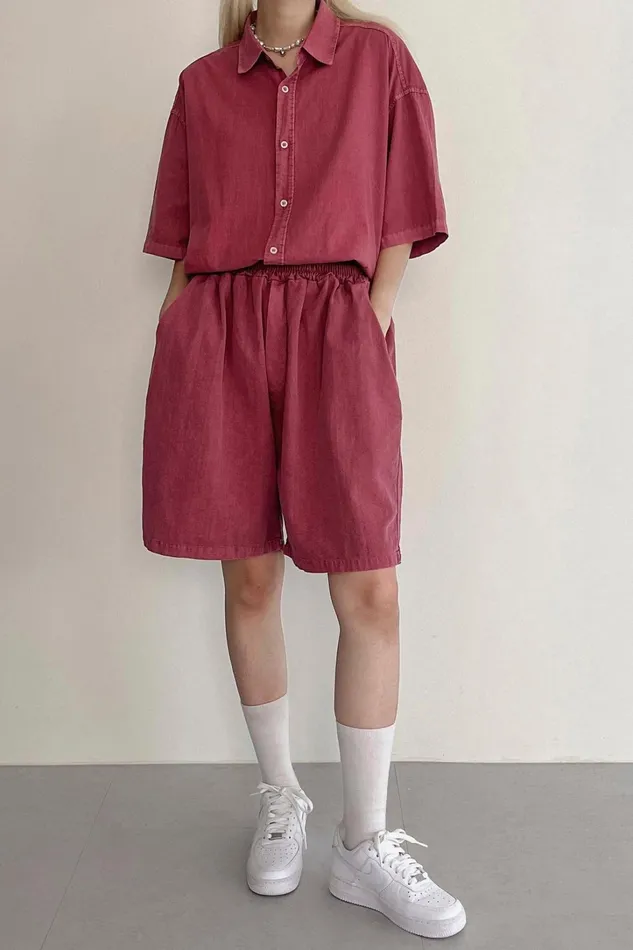 Storets Luna Oversized Washed Shirt Women Shirts and Blouses Storets Luna Oversized Washed Shirt Women Shirts and Blouses