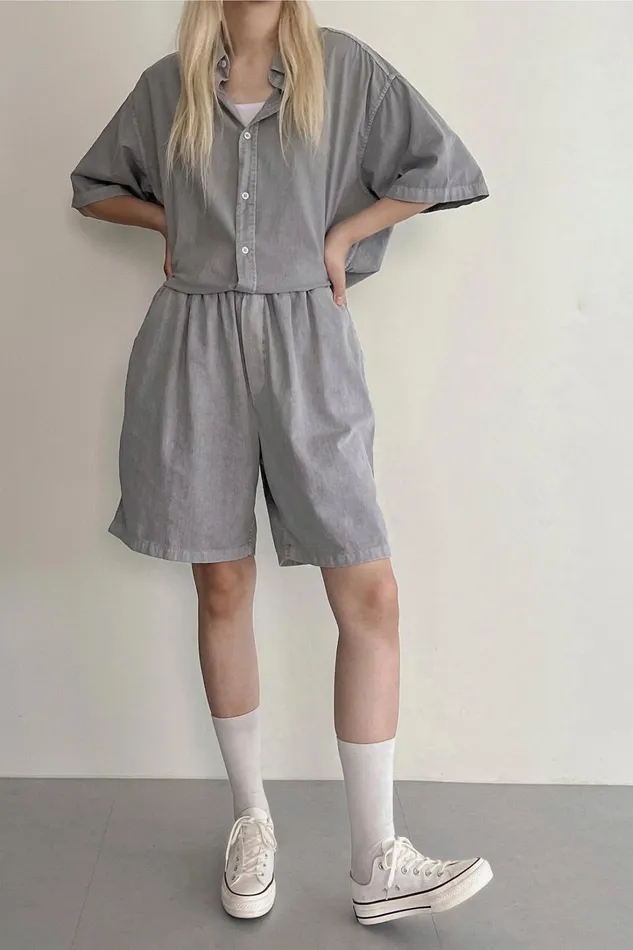 Storets Luna Oversized Washed Shirt Women Shirts and Blouses Storets Luna Oversized Washed Shirt Women Shirts and Blouses