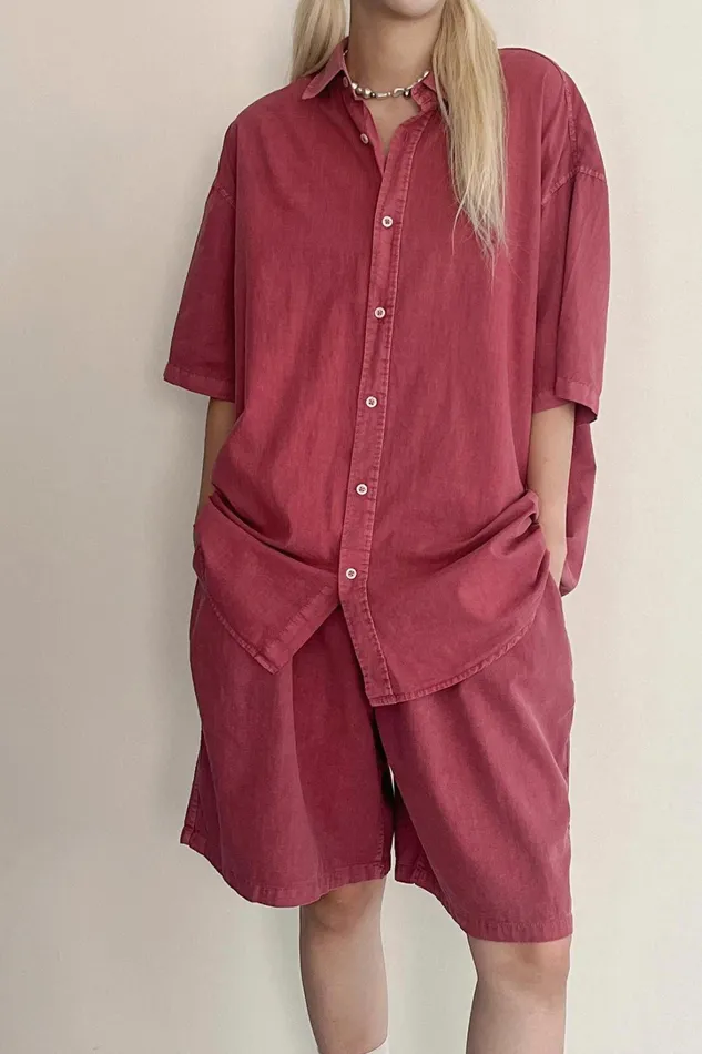 Storets Luna Oversized Washed Shirt Women Shirts and Blouses Storets Luna Oversized Washed Shirt Women Shirts and Blouses