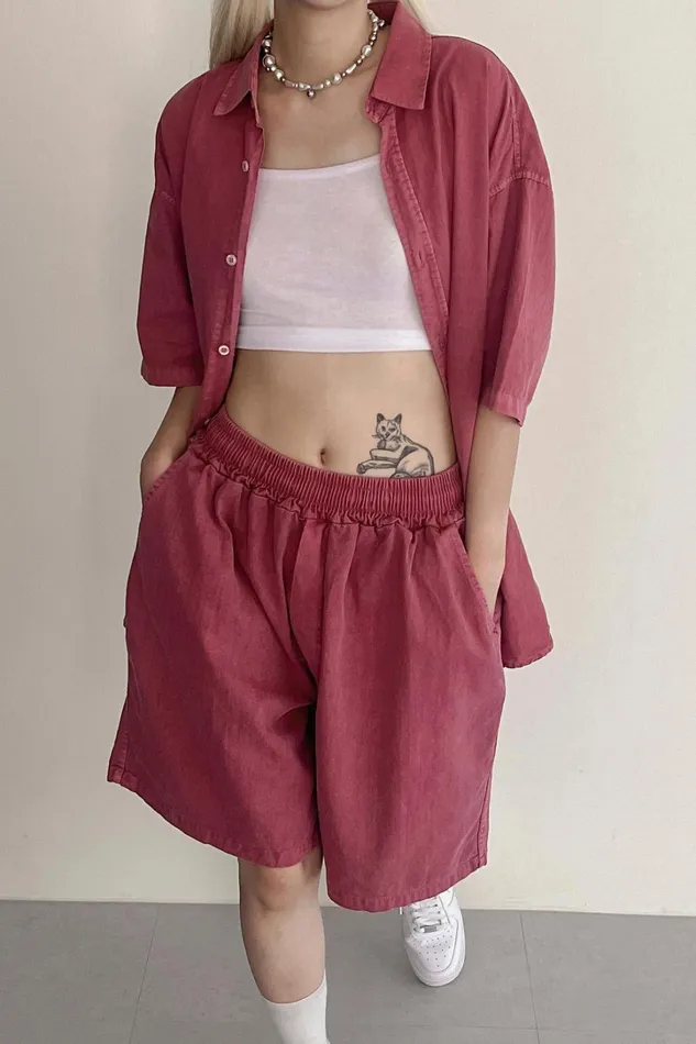 Storets Luna Oversized Washed Shirt Women Shirts and Blouses Storets Luna Oversized Washed Shirt Women Shirts and Blouses