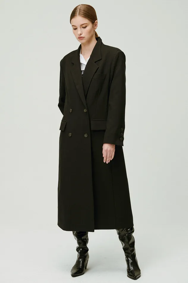 Storets Marie Double Breasted Coat Women Jackets and Coats