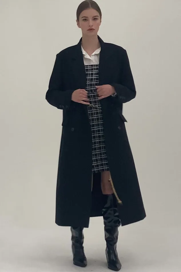Storets Marie Double Breasted Coat Women Jackets and Coats