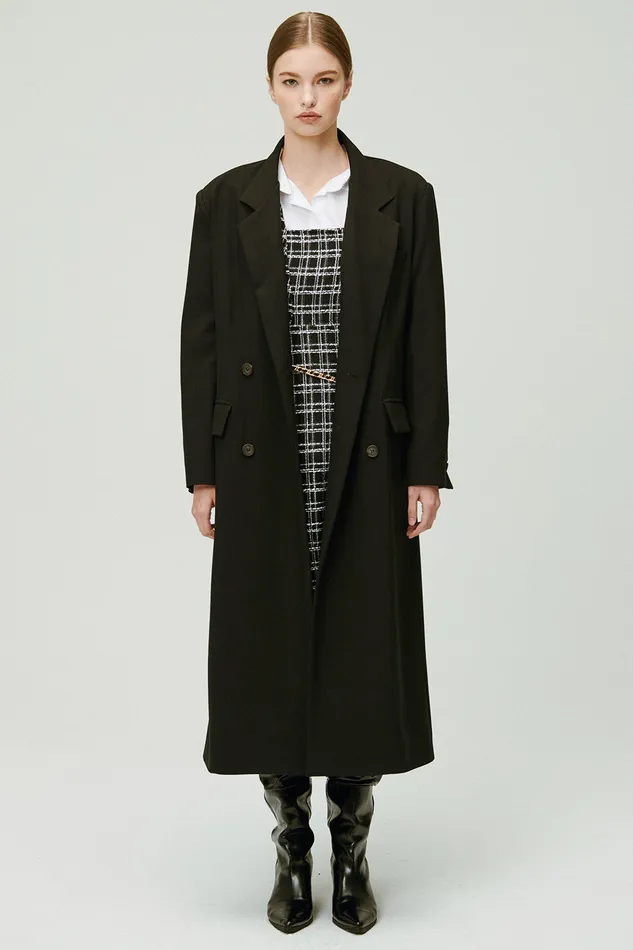 Storets Marie Double Breasted Coat Women Jackets and Coats