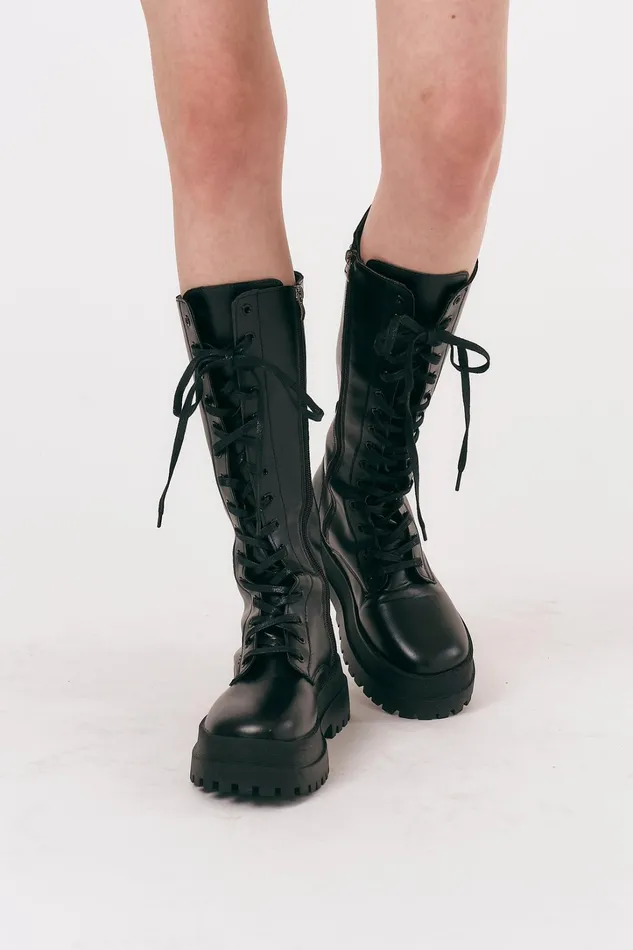 Storets Milly Chunky Combat Boots Women Shoes