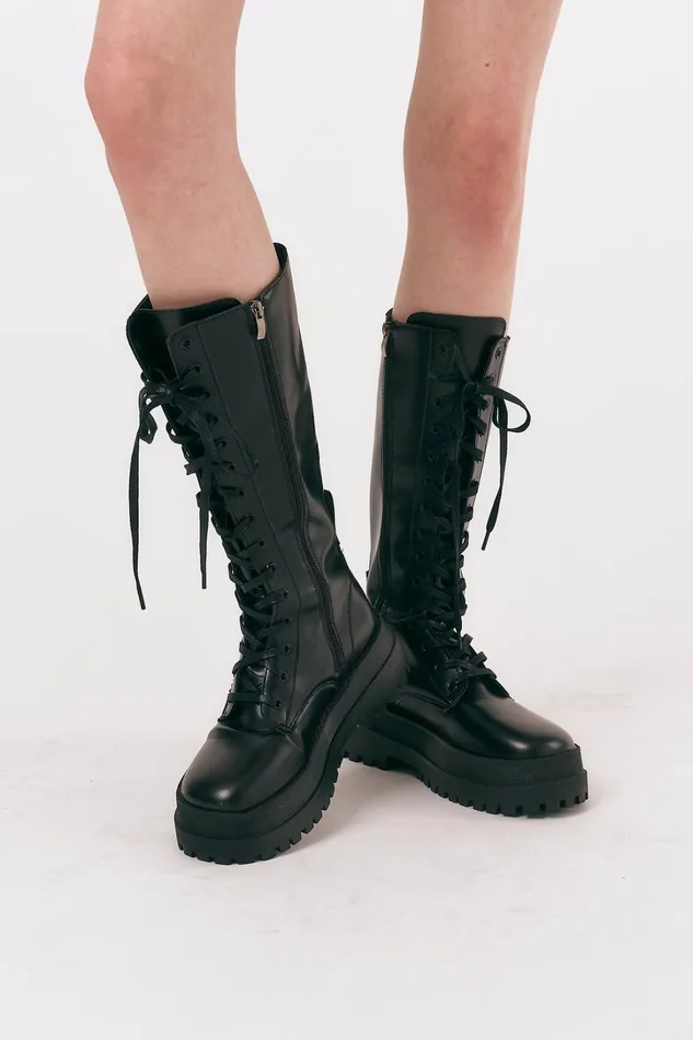 Storets Milly Chunky Combat Boots Women Shoes