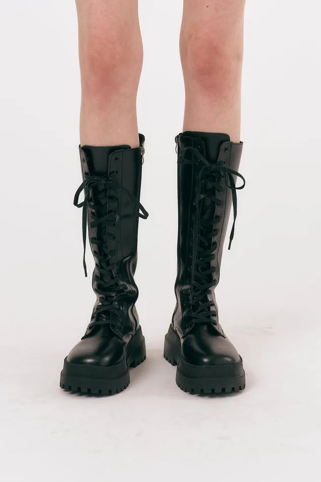 Storets Milly Chunky Combat Boots Women Shoes