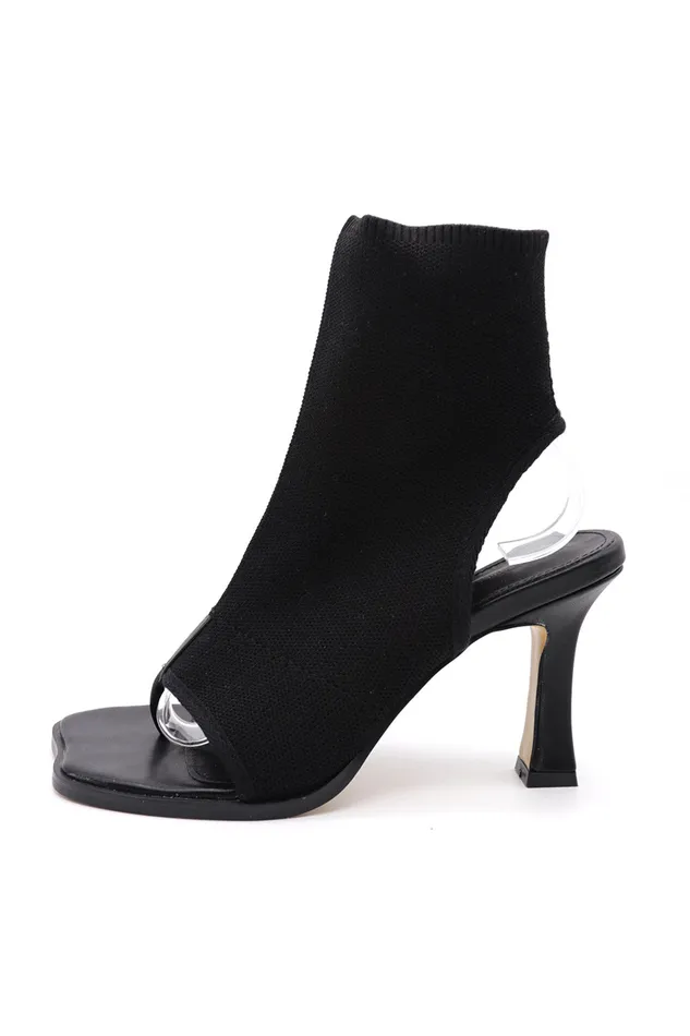 Storets Natalie Open Toe Ankle Sock Boots Women Shoes