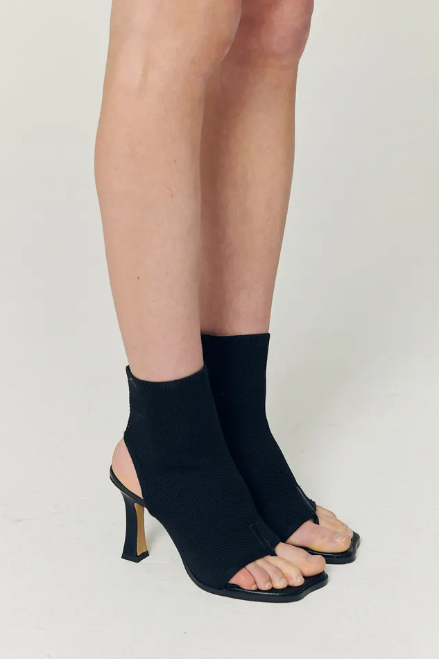 Storets Natalie Open Toe Ankle Sock Boots Women Shoes