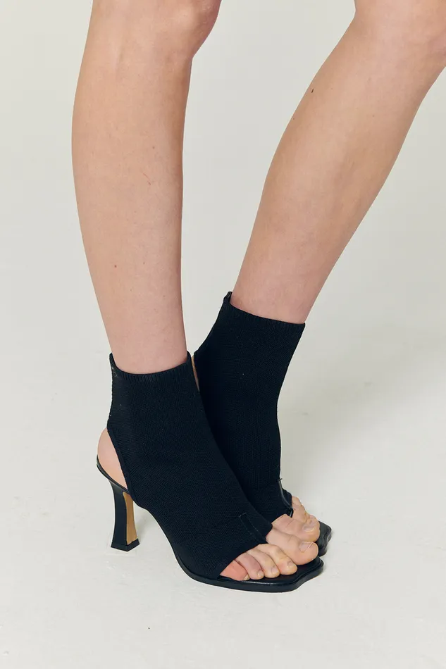 Storets Natalie Open Toe Ankle Sock Boots Women Shoes