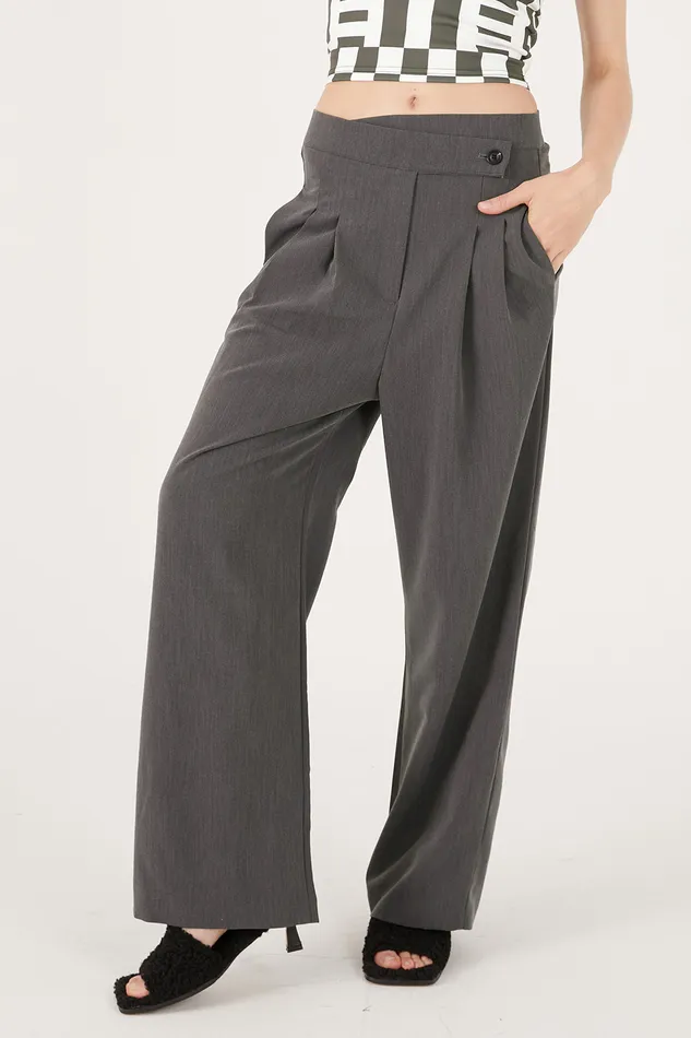 Storets Nova Wrap Front Wide Leg Pants Women Trousers