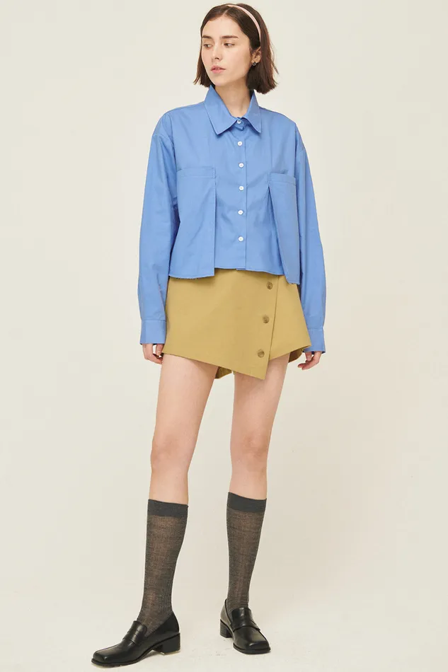 Storets Paige Buttoned Wrap Shorts Women Shorts