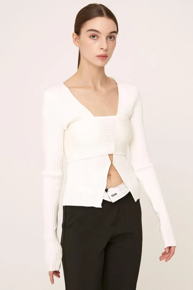 Storets Raleigh Bandeau Top Cardi Set Women Sweaters and Knitwears Storets Raleigh Bandeau Top Cardi Set Women Sweaters and Knitwears
