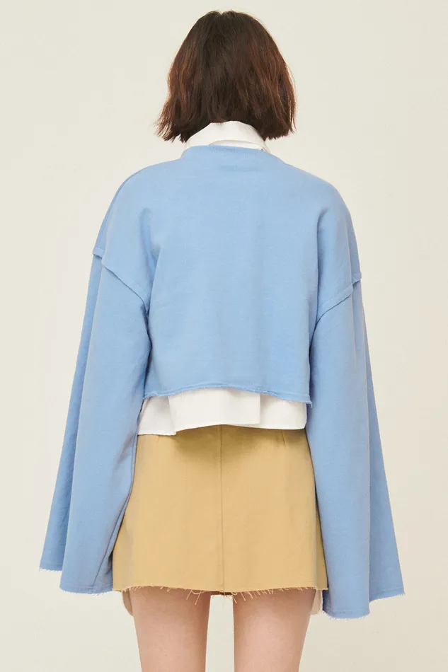 Storets Sarah Arch Cropped Sweatshirt Women Crop Tops