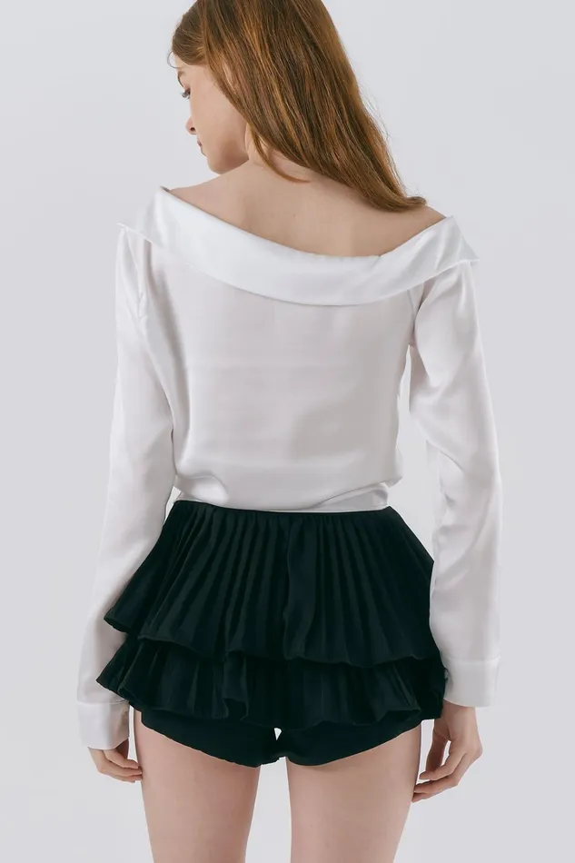 Storets Sophie Satin Blouse Women Shirts and Blouses Storets Sophie Satin Blouse Women Shirts and Blouses
