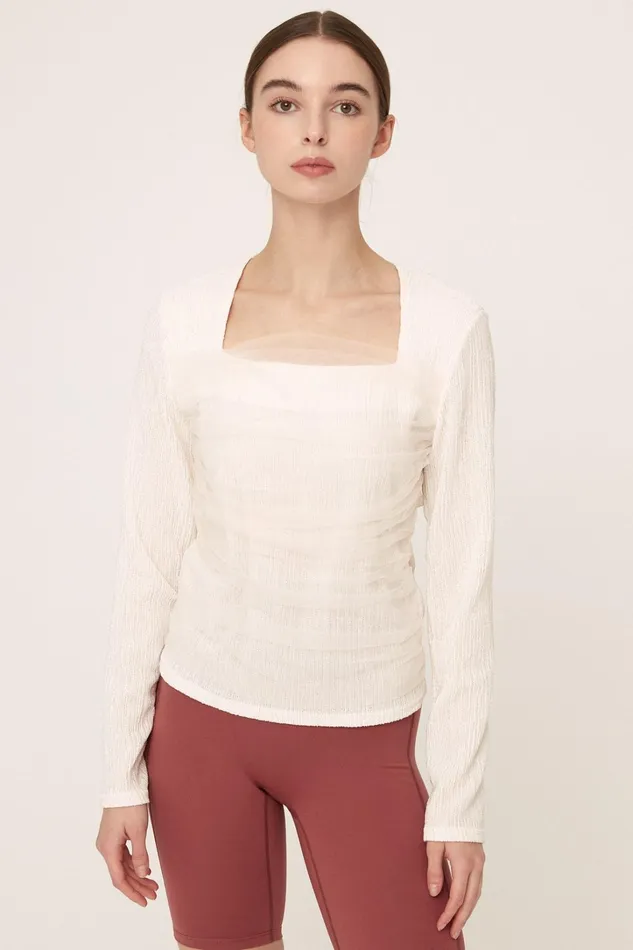 Storets Whitney Mesh Layered Top Women Tops