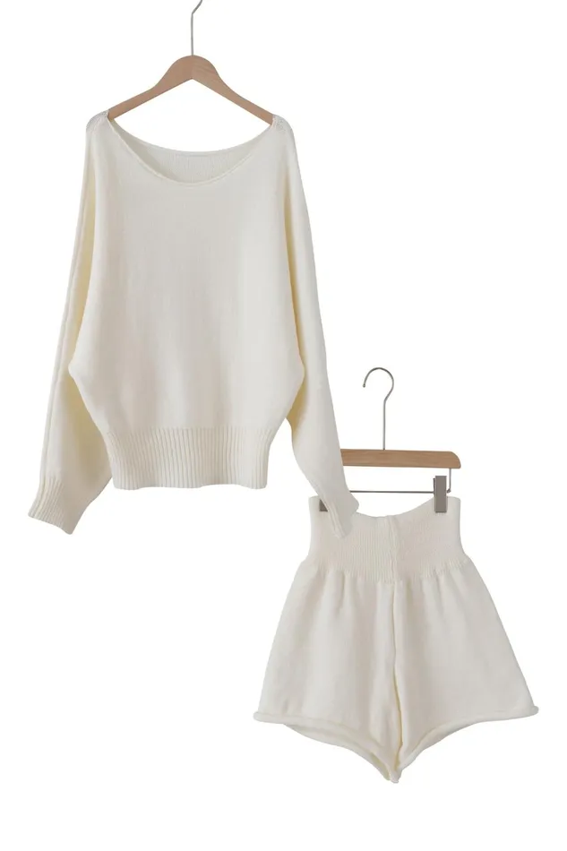 Storets Willow Knitted Top And Shorts Set Women Sweaters and Knitwears Storets Willow Knitted Top And Shorts Set Women Sweaters and Knitwears