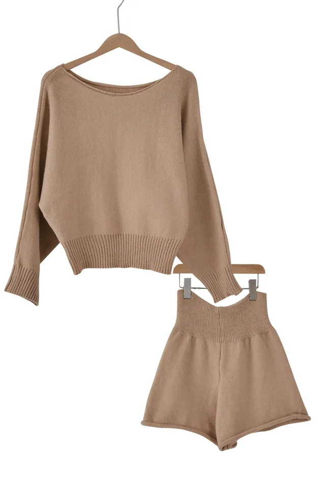 Storets Willow Knitted Top And Shorts Set Women Sweaters and Knitwears Storets Willow Knitted Top And Shorts Set Women Sweaters and Knitwears