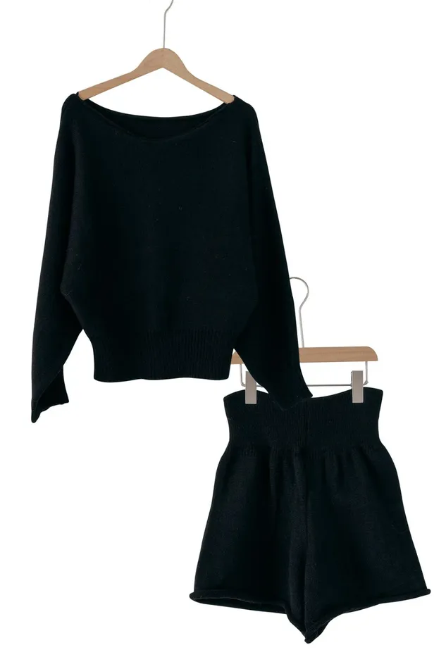 Storets Willow Knitted Top And Shorts Set Women Sweaters and Knitwears Storets Willow Knitted Top And Shorts Set Women Sweaters and Knitwears