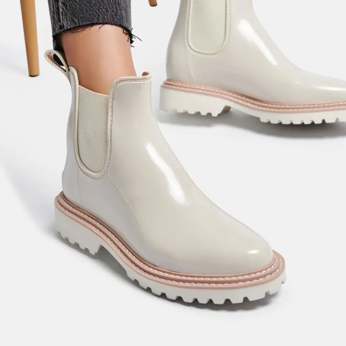 Stormy Rainboots Ivory Patent Stella Women Dolce Vita Boots and Booties