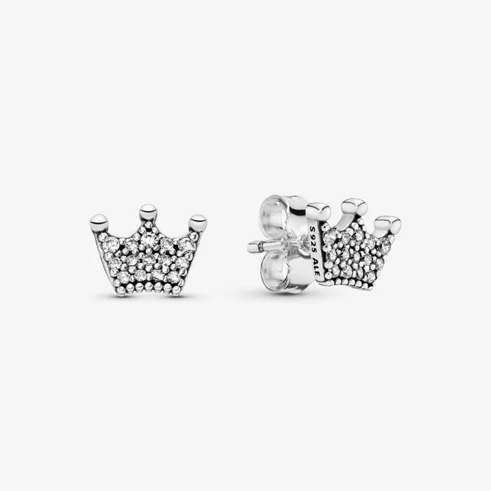 Stud Earrings Women Pandora Crown Stud Earrings